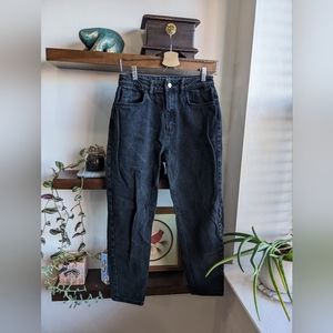 Reclaimed Vintage Black Mom Jeans, W28 70cm